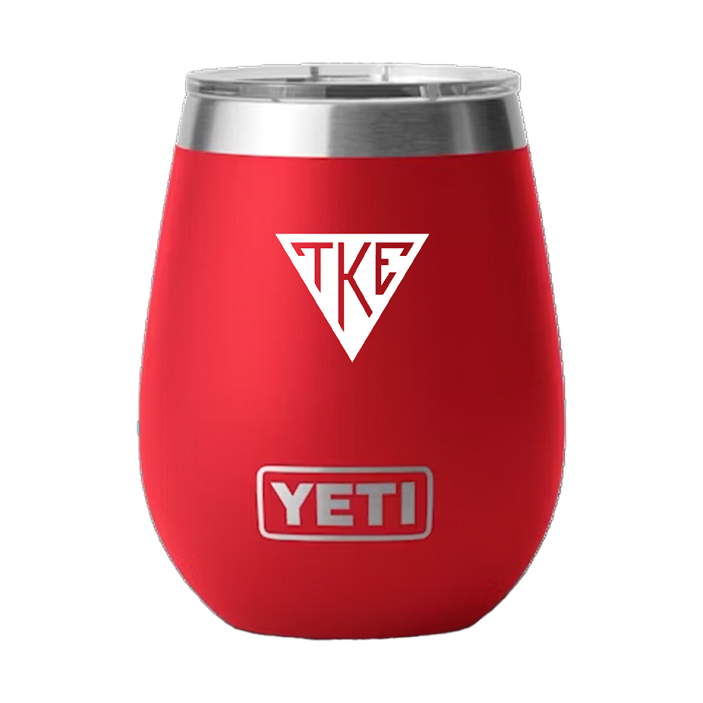 Tau Kappa Epsilon | YETI Rescue Red Rambler 10 oz Wine Tumbler with Magslider Lid
