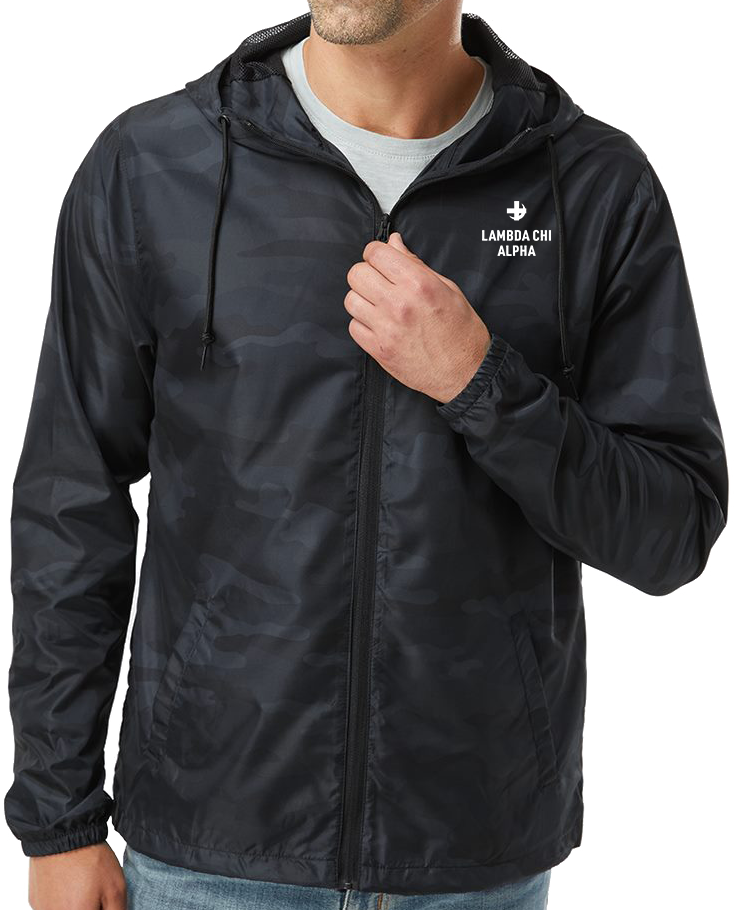 Lambda Chi Alpha | Camo Windbreaker Jacket