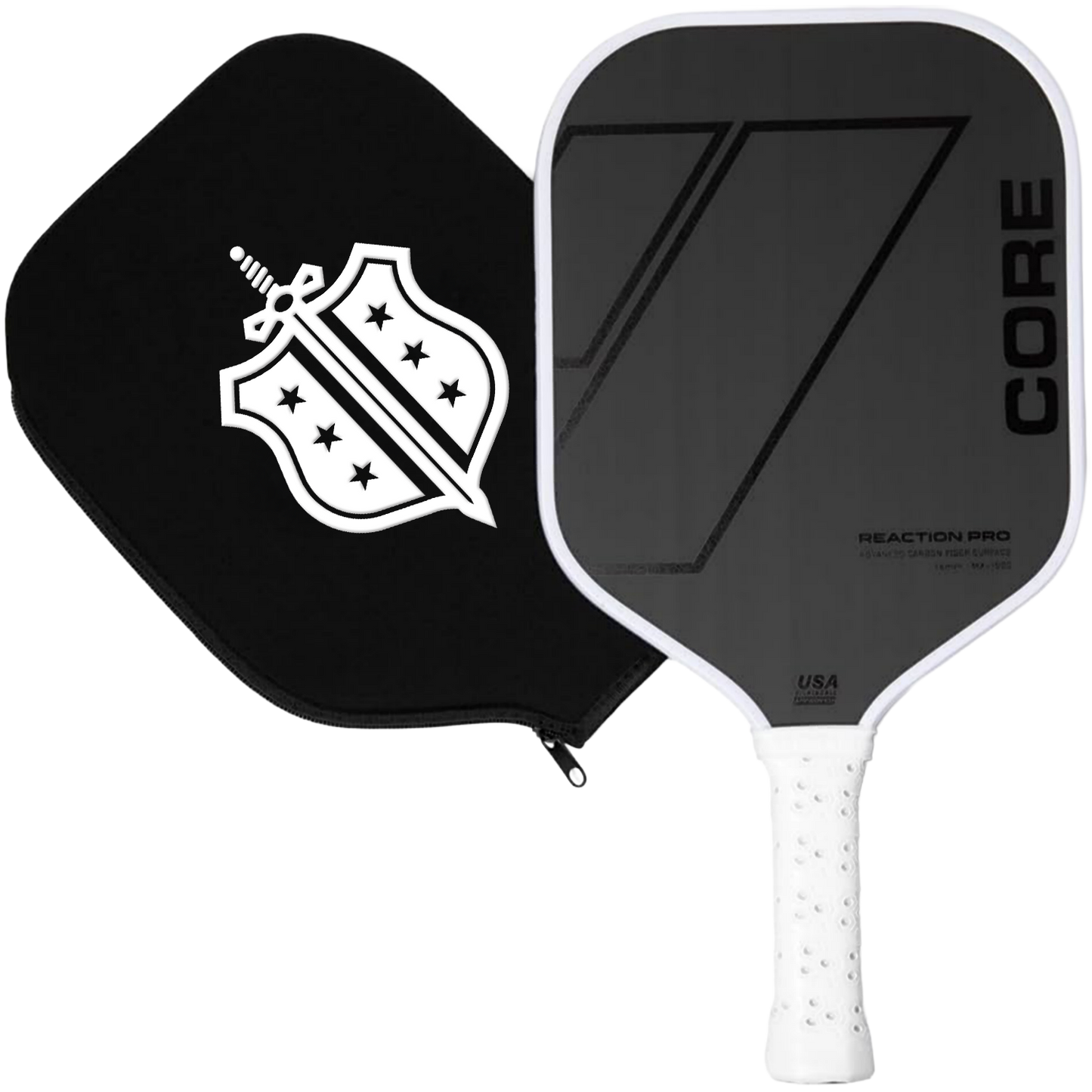 Phi Delta Theta | CORE Reaction Pro Paddle with Cover and Pickleball Set