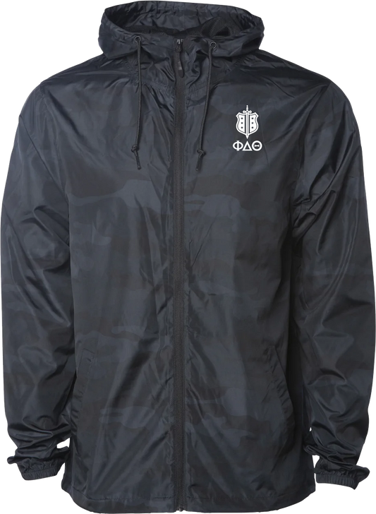 Phi Delta Theta | Camo Windbreaker Jacket